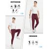 imageTACVASEN Mens Joggers Cotton Sweatpants with Pocket Lightweight Stretch Athletic Track Pants for Workout Casual RunningWinered