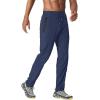 imageTACVASEN Mens Lightweight Hiking Pants Quick Dry Running Jogger Drawstring Sweatpants Zipper PocketsBlue