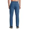 imageTACVASEN Mens Lightweight Hiking Pants Quick Dry Running Jogger Drawstring Sweatpants Zipper PocketsBlue Grey