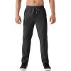 imageTACVASEN Mens Lightweight Hiking Pants Quick Dry Running Jogger Drawstring Sweatpants Zipper PocketsDull Cyan