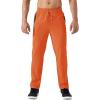imageTACVASEN Mens Lightweight Hiking Pants Quick Dry Running Jogger Drawstring Sweatpants Zipper PocketsOrange