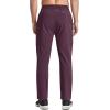 imageTACVASEN Mens Lightweight Hiking Pants Quick Dry Running Jogger Drawstring Sweatpants Zipper PocketsPurple Red