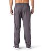 imageTACVASEN Mens Running Pants Lightweight Breathable Open Bottom Sweatpants with Pockets for JoggingTrainingWorkoutAgray