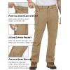 imageTACVASEN Mens Snow Pants Waterresistant Hiking Work Pants Fleece Lining Soft Shell Ski Snowboard PantsKhaki