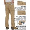 imageTACVASEN Mens Snow Pants Waterresistant Hiking Work Pants Fleece Lining Soft Shell Ski Snowboard PantsKhaki