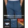 imageTACVASEN Mens Snow Ski Pants Windproof Snowboard Pants for Men Water Resistant Hiking Pants Fleece Lined Winter WorkingBlue Gray