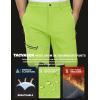 imageTACVASEN Mens Snow Ski Pants Windproof Snowboard Pants for Men Water Resistant Hiking Pants Fleece Lined Winter WorkingBright Green