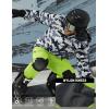 imageTACVASEN Mens Snow Ski Pants Windproof Snowboard Pants for Men Water Resistant Hiking Pants Fleece Lined Winter WorkingBright Green