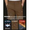 imageTACVASEN Mens Snow Ski Pants Windproof Snowboard Pants for Men Water Resistant Hiking Pants Fleece Lined Winter WorkingCoffee