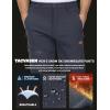 imageTACVASEN Mens Snow Ski Pants Windproof Snowboard Pants for Men Water Resistant Hiking Pants Fleece Lined Winter WorkingDark Gray