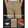 imageTACVASEN Mens Snow Ski Pants Windproof Snowboard Pants for Men Water Resistant Hiking Pants Fleece Lined Winter WorkingKhaki