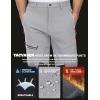 imageTACVASEN Mens Snow Ski Pants Windproof Snowboard Pants for Men Water Resistant Hiking Pants Fleece Lined Winter WorkingLight Gray