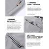 imageTACVASEN Mens Snow Ski Pants Windproof Snowboard Pants for Men Water Resistant Hiking Pants Fleece Lined Winter WorkingLight Gray
