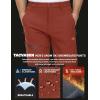 imageTACVASEN Mens Snow Ski Pants Windproof Snowboard Pants for Men Water Resistant Hiking Pants Fleece Lined Winter WorkingOrange Red