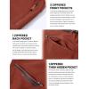 imageTACVASEN Mens Snow Ski Pants Windproof Snowboard Pants for Men Water Resistant Hiking Pants Fleece Lined Winter WorkingOrange Red