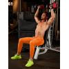 imageTACVASEN Mens Sweatpants Joggers Lightweight Workout Athletic Pants Quick Dry Elastic Waist Running Pants with PocketsOrange
