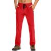 imageTACVASEN Mens Casual Pants Lightweight Quick Dry Stretch Water Resistant Joggers with Pockets Hiking Athletic WorkoutTomato Red