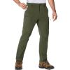 imageTACVASEN Mens Hiking Pants Lightweight Quick Dry Work Pants with 6 Pockets Tactical Waterproof Ripstop Outdoor PantsArmy Green