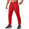 imageTACVASEN Mens Sweatpants Joggers Lightweight Workout Athletic Pants Quick Dry Elastic Waist Running Pants with PocketsTomato Red