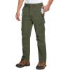 imageTACVASEN Mens Cargo Pants 5 Pockets Water Resistant Lightweight Quick Dry Ripstop Stretch Pants for Hiking Work TravelArmy Green