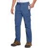 imageTACVASEN Mens Cargo Pants 5 Pockets Water Resistant Lightweight Quick Dry Ripstop Stretch Pants for Hiking Work TravelBlue Grey