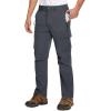 imageTACVASEN Mens Cargo Pants 5 Pockets Water Resistant Lightweight Quick Dry Ripstop Stretch Pants for Hiking Work TravelDark Grey
