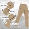 imageTACVASEN Mens Cargo Pants 5 Pockets Water Resistant Lightweight Quick Dry Ripstop Stretch Pants for Hiking Work TravelKhaki