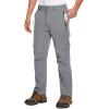 imageTACVASEN Mens Cargo Pants 5 Pockets Water Resistant Lightweight Quick Dry Ripstop Stretch Pants for Hiking Work TravelLight Grey