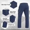 imageTACVASEN Mens Cargo Pants 5 Pockets Water Resistant Lightweight Quick Dry Ripstop Stretch Pants for Hiking Work TravelNavy