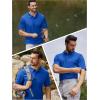 imageTACVASEN Mens Golf Polo Short Sleeve Performance Polo Quick Dry Tactical Polo Shirt Dry Fit Pique Lightweight ShirtBlue