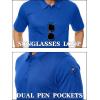 imageTACVASEN Mens Golf Polo Short Sleeve Performance Polo Quick Dry Tactical Polo Shirt Dry Fit Pique Lightweight ShirtBlue