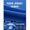 imageTACVASEN Mens Golf Polo Short Sleeve Performance Polo Quick Dry Tactical Polo Shirt Dry Fit Pique Lightweight ShirtBlue