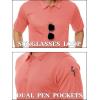 imageTACVASEN Mens Golf Polo Short Sleeve Performance Polo Quick Dry Tactical Polo Shirt Dry Fit Pique Lightweight ShirtWatermelon Red