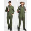 imageTACVASEN Mens Hiking Pants Lightweight Quick Dry Ripstop Water Resistant Stretchy Work Pants for Climbing Travel CasualArmygreen