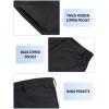 imageTACVASEN Mens Hiking Pants Lightweight Quick Dry Ripstop Water Resistant Stretchy Work Pants for Climbing Travel CasualBlack