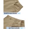 imageTACVASEN Mens Hiking Pants Lightweight Quick Dry Ripstop Water Resistant Stretchy Work Pants for Climbing Travel CasualKhaki