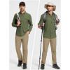 imageTACVASEN Mens Hiking Pants Lightweight Quick Dry Ripstop Water Resistant Stretchy Work Pants for Climbing Travel CasualKhaki