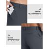 imageTACVASEN Mens Hiking Pants Stretch Lightweight Water Resistant Quick Dry Straight Fit Slacks Dress Work Casual PantsDark Grey