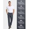 imageTACVASEN Mens Hiking Pants Stretch Lightweight Water Resistant Quick Dry Straight Fit Slacks Dress Work Casual PantsDark Grey