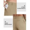 imageTACVASEN Mens Hiking Pants Stretch Lightweight Water Resistant Quick Dry Straight Fit Slacks Dress Work Casual PantsKhaki