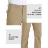imageTACVASEN Mens Hiking Pants Stretch Lightweight Water Resistant Quick Dry Straight Fit Slacks Dress Work Casual PantsKhaki