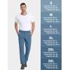 imageTACVASEN Mens Hiking Pants Stretch Lightweight Water Resistant Quick Dry Straight Fit Slacks Dress Work Casual PantsLight Blue