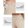 imageTACVASEN Mens Hiking Pants Stretch Lightweight Water Resistant Quick Dry Straight Fit Slacks Dress Work Casual PantsLight Khaki