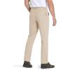 imageTACVASEN Mens Hiking Pants Stretch Lightweight Water Resistant Quick Dry Straight Fit Slacks Dress Work Casual PantsLight Khaki