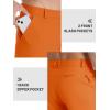 imageTACVASEN Mens Hiking Pants Stretch Lightweight Water Resistant Quick Dry Straight Fit Slacks Dress Work Casual PantsOrange