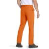 imageTACVASEN Mens Hiking Pants Stretch Lightweight Water Resistant Quick Dry Straight Fit Slacks Dress Work Casual PantsOrange