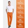 imageTACVASEN Mens Hiking Pants Stretch Lightweight Water Resistant Quick Dry Straight Fit Slacks Dress Work Casual PantsOrange