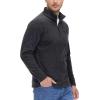imageTACVASEN Mens Quarter Zip Sweatshirt Long Sleeve Pullover 14 Zip Up Golf Shirt for Men Winter Fleece Lined Thermal SweaterBlack