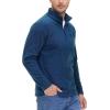 imageTACVASEN Mens Quarter Zip Sweatshirt Long Sleeve Pullover 14 Zip Up Golf Shirt for Men Winter Fleece Lined Thermal SweaterDark Blue