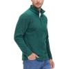 imageTACVASEN Mens Quarter Zip Sweatshirt Long Sleeve Pullover 14 Zip Up Golf Shirt for Men Winter Fleece Lined Thermal SweaterDark Green